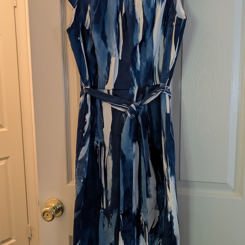 Calvin Klein Blue and White Dress - Picture 2 of 5